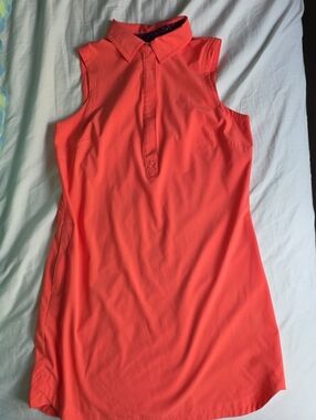Title Nine Coral Sleeveless Polo Dress